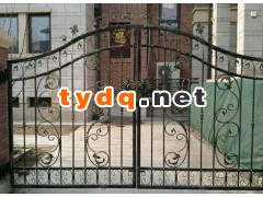 无锡铁艺大门/欧式庭院门/别墅铁艺大门图2